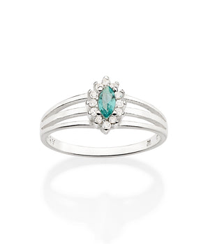 SILVER 925 CELEBRATE SOLITAIRE RING