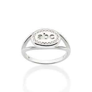 SILVER 925 ABC RING