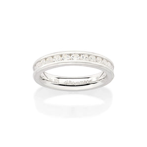 SILVER 925 FULLY STUDDED WEDDING BAND
