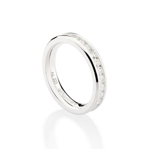 SILVER 925 FULLY STUDDED WEDDING BAND