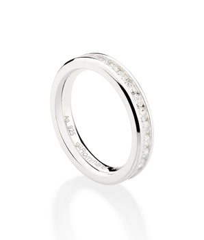 SILVER 925 FULLY STUDDED WEDDING BAND