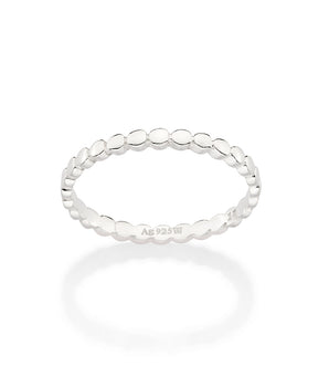 SILVER 925 BUBBLE SKINNY RING