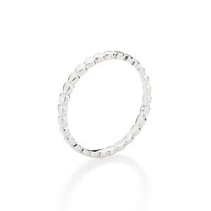 SILVER 925 BUBBLE SKINNY RING