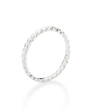 SILVER 925 BUBBLE SKINNY RING