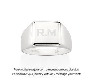 SILVER 925 SQUARE RING