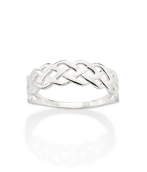 SILVER 925 BRAIDED RING