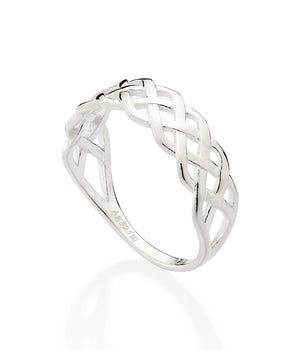 SILVER 925 BRAIDED RING