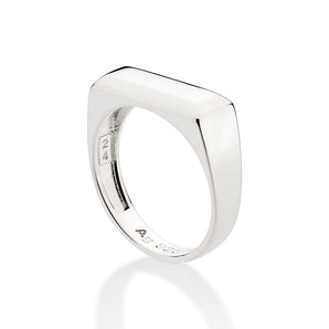 SILVER 925 MEN'S RECTANGULAR RING