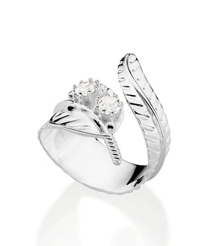 SILVER 925 LEAF RING