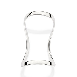 SILVER 925 WAVED SKINNY RING