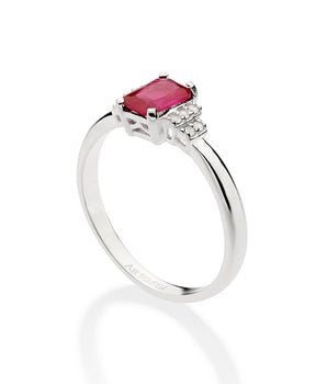 SILVER 925 RUBY HOLIDAY SPIRIT RING