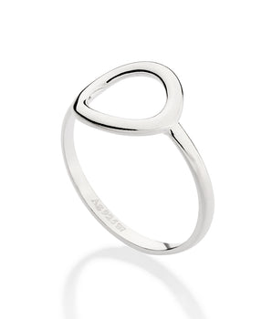SILVER 925 HOLLOW CIRCLE RING