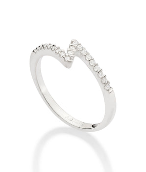 SILVER 925 LIGHTNING BOLT RING