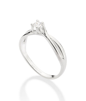 SILVER 925 SOLITAIRE RING