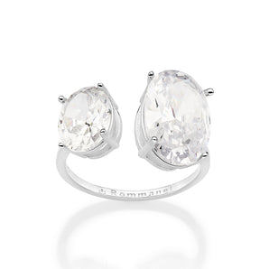 SILVER 925 DOUBLE WINTER WONDERLAND MAXI RING