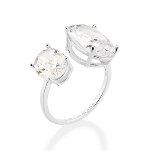 SILVER 925 DOUBLE WINTER WONDERLAND MAXI RING