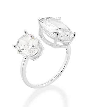 SILVER 925 DOUBLE WINTER WONDERLAND MAXI RING