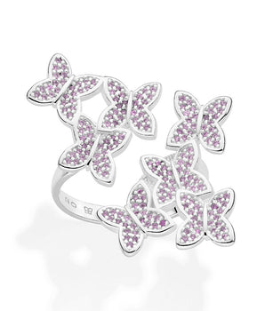 SILVER 925 BUTTERFLY TAKEOVER MAXI RING