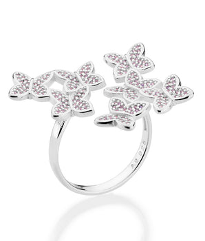 SILVER 925 BUTTERFLY TAKEOVER MAXI RING