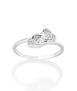 SILVER 925 DOUBLE CRUSH RING