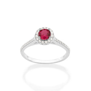 SILVER 925 SCARLET PROMISE RING