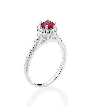 SILVER 925 SCARLET PROMISE RING