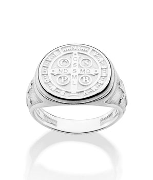 MEN’S SILVER 925 SAINT BENEDICT RING