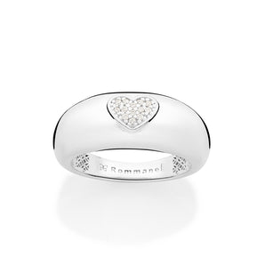 SILVER 925 RAISED HEART RING