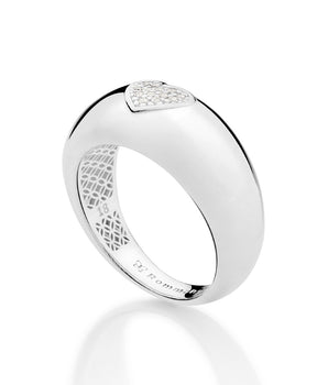 SILVER 925 RAISED HEART RING