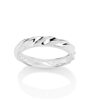 SILVER 925 THREADED BOND RING