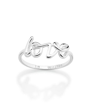 SILVER 925 FIRST LOVE SKINNY RING