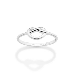 SILVER 925 ETERNAL LOVE SKINNY RING