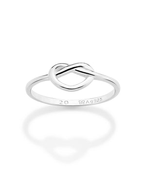 SILVER 925 ETERNAL LOVE SKINNY RING