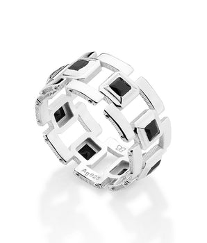 MEN’S SILVER 925 PAVED MAXI RING