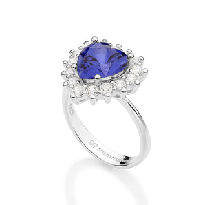 SILVER 925 ROYAL HEART RING