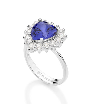 SILVER 925 ROYAL HEART RING
