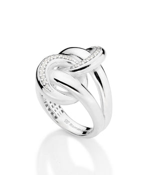 SILVER 925 CHAINED UP MAXI RING