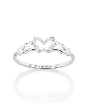 SILVER 925 INFINITY BUTTERFLY SKINNY RING