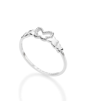 SILVER 925 INFINITY BUTTERFLY SKINNY RING