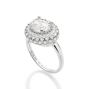 SILVER 925 CENTRAL LIGHT MAXI RING