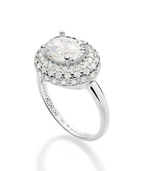 SILVER 925 CENTRAL LIGHT MAXI RING