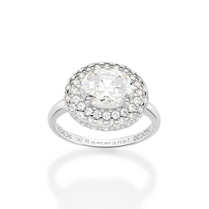 SILVER 925 CENTRAL LIGHT MAXI RING