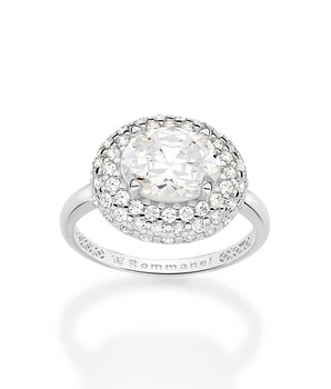 SILVER 925 CENTRAL LIGHT MAXI RING
