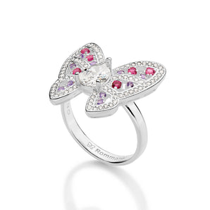 SILVER 925 MAJESTIC BUTTERFLY MAXI RING