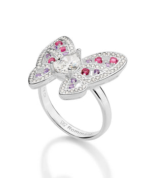 SILVER 925 MAJESTIC BUTTERFLY MAXI RING