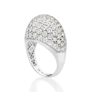 SILVER 925 OVAL RADIANT MAXI RING