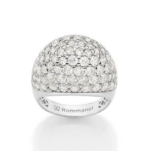 SILVER 925 OVAL RADIANT MAXI RING