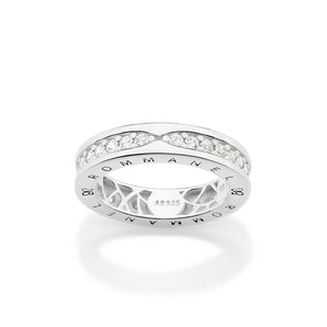 SILVER 925 ESSENTIAL STUDDED RING