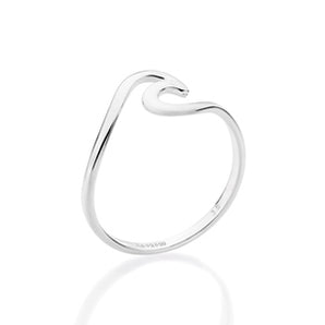 SILVER 925 WAVE SKINNY RING