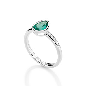 SILVER 925 PRECIOUS BOND SKINNY RING